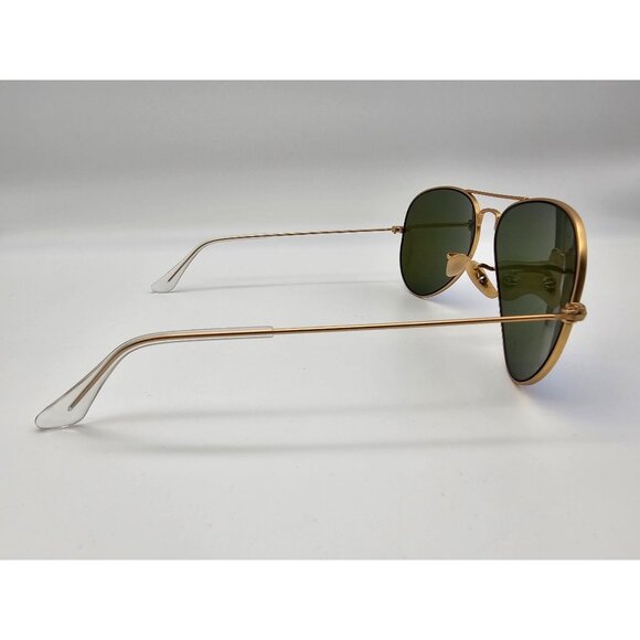 Ray-Ban Aviator Large Metal Matte Arista Sunglasses With Grey Mirror Blue Lenses - Picture 4 of 7